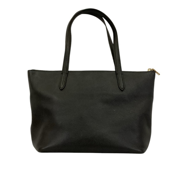 Coach Taylor Tote Black Pebbled Leather Light Gold Shoulder Bag Purse Handbag - Picture 4 of 14